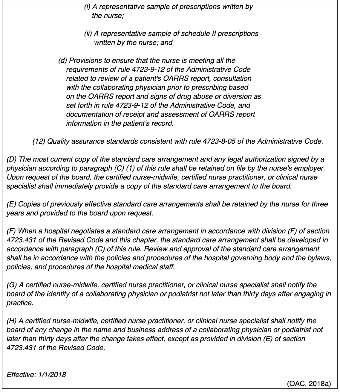 The Ohio Nurse Practice Act Nursing CE Course 2 Hour Category A