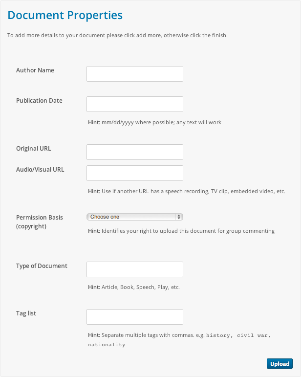 Document Properties
