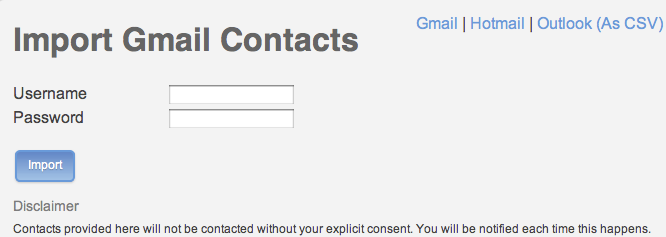 Import Contacts