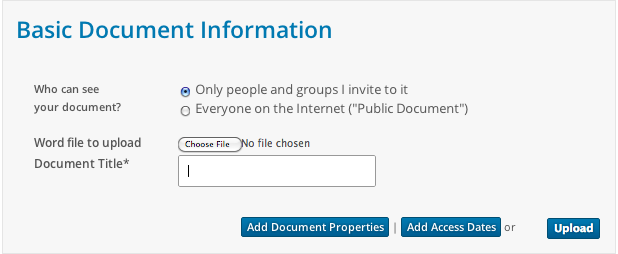 MS Word option