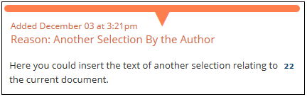 This is how added content will look in the document