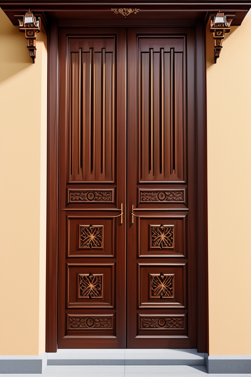 Stylish Wooden Racks front Wall
