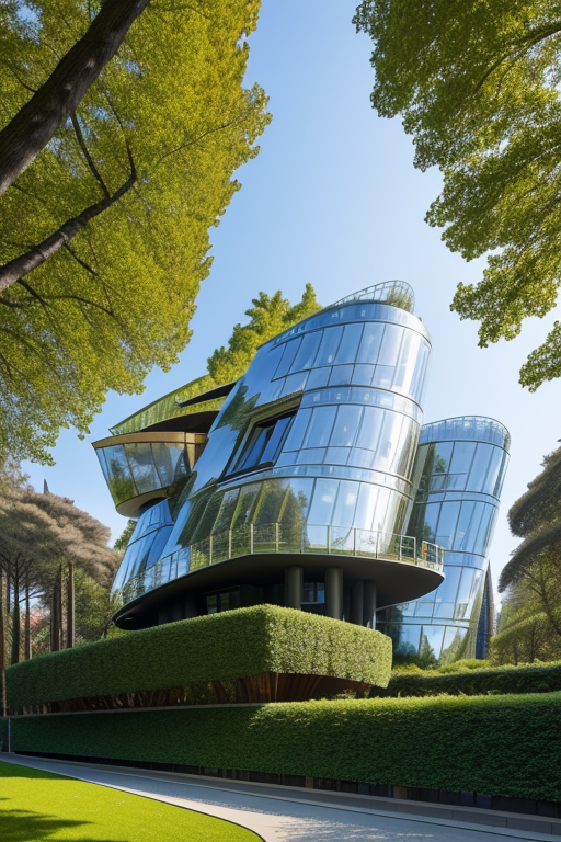 , Museum, Constructivism Architecture, designed by Norman Foster, afternoon, in the forest, designed by Frank Gehry, Modern Architecture, in Rome, designed by Rem Koolhas, Building