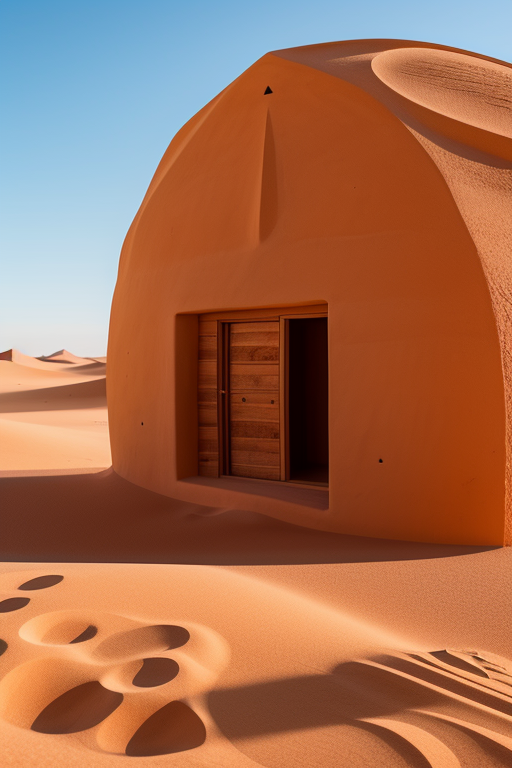 Crea una cabaña en el desierto