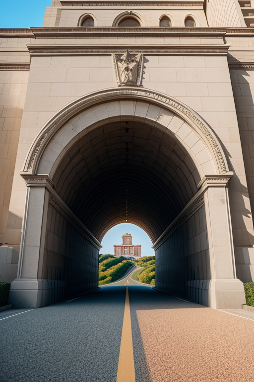 build a tunnel with two exits
