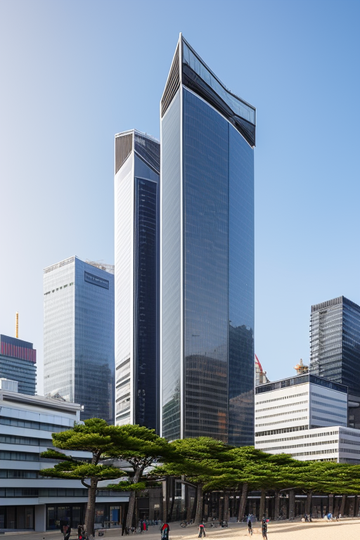 , Building, afternoon, Modern Architecture, on the beach, in Tokyo, in London, in New York