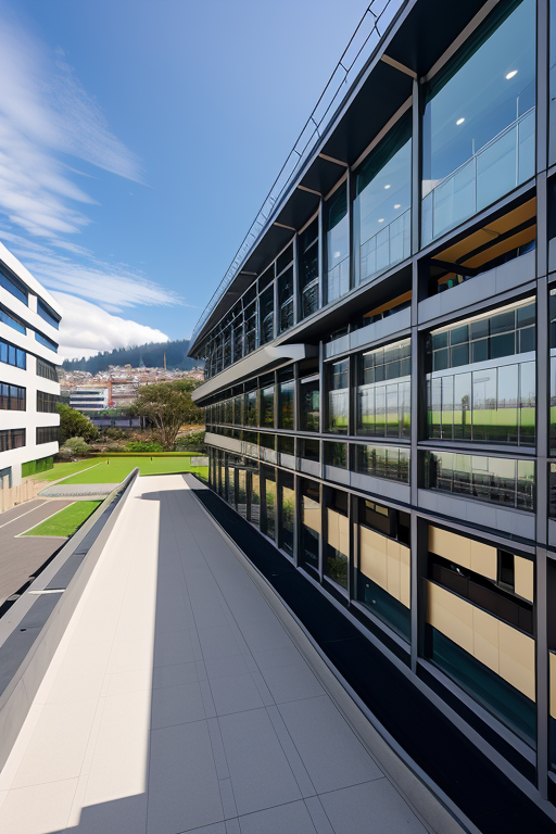 , Facultad De Sistemas, of Escuela Politecnica Nacional, in Quito, recreate structure, Modern Architecture