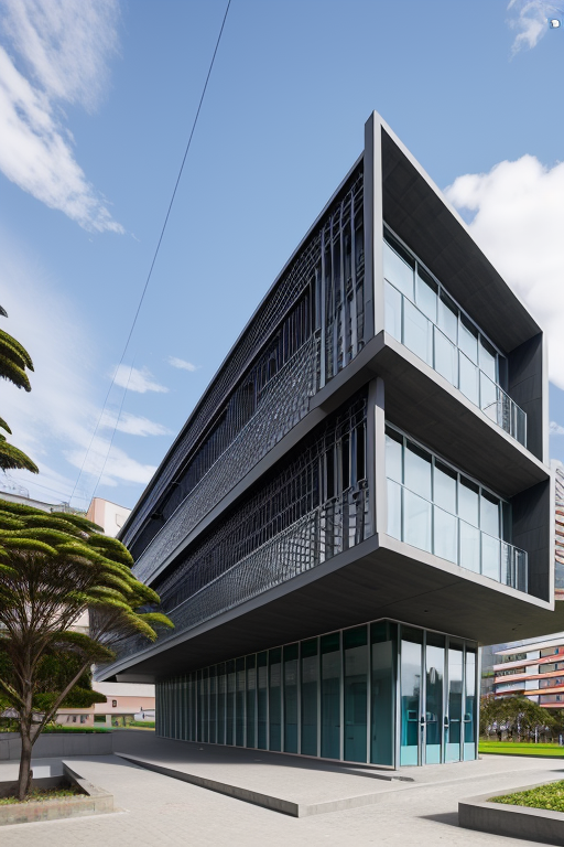 , Facultad De Sistemas, of Escuela Politecnica Nacional, in Quito, recreate structure, Modern Architecture
