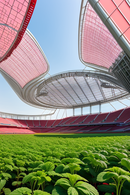 to make a hydroponic cultivation of strawberry plants 
, designed by Frank Gehry, Modern Architecture, Stadium