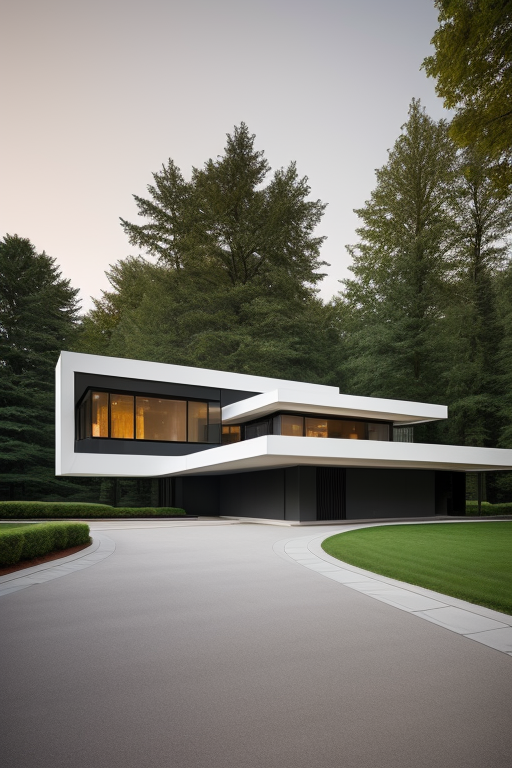 , Mansion, designed by Eero Saarinen, Constructivism Architecture, on Mars