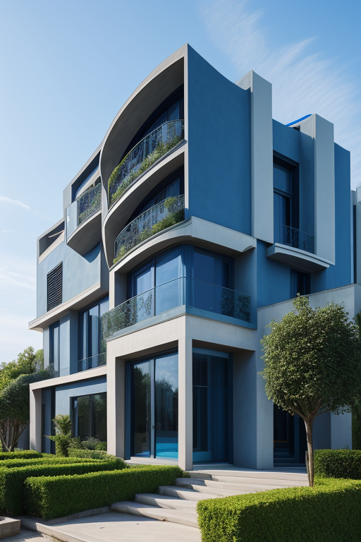 Aquarium, velvet blue, abstract, apocalypse , Villa, Mansion, in Paris, Modern Architecture, Neofuturist Architecture, afternoon