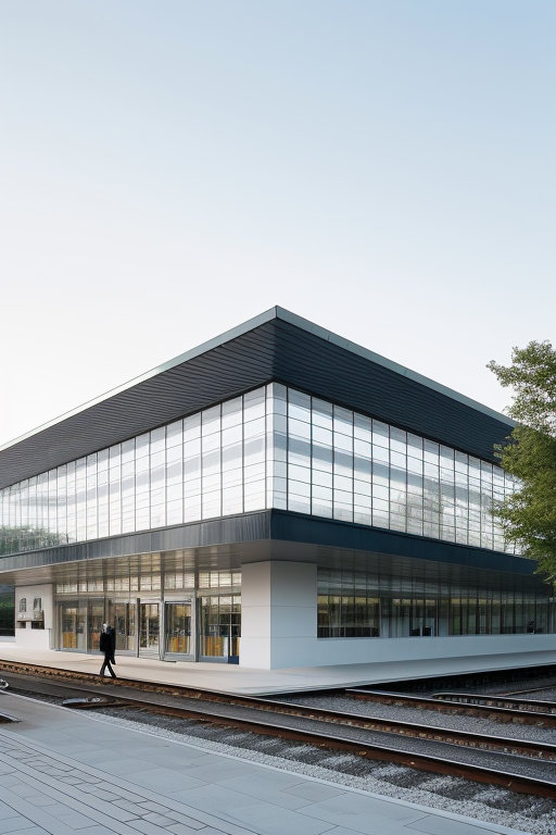 Train station, white cube, translucent, giant, , designed by Mies Van der Rohe
, designed by Norman Foster, bow
