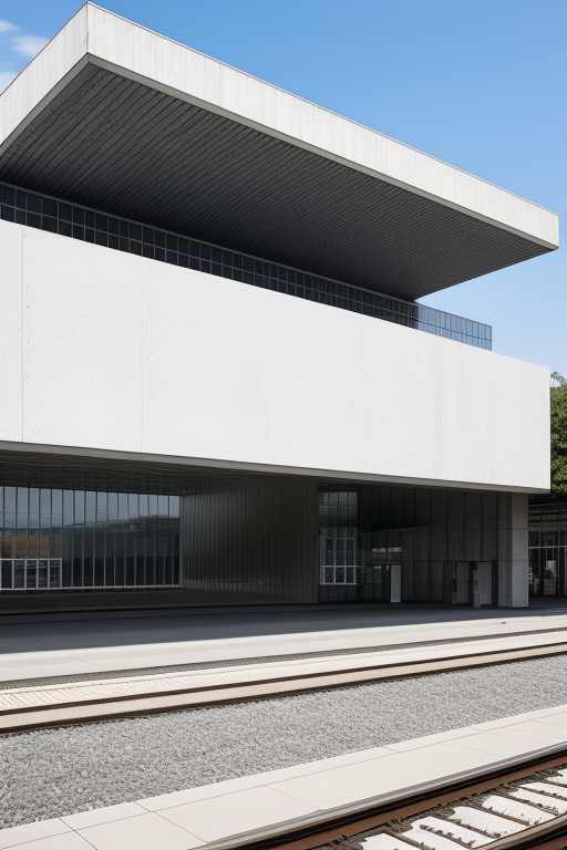 Train station , Brutalist Architecture, , designed by Mies Van der Rohe, Madrid, white, steel , designed by Philip Johnson, white cube, hergoz & de meuron 