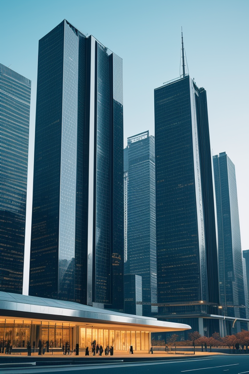 Futuristic city, , designed by Mies Van der Rohe, Brutalist Architecture
