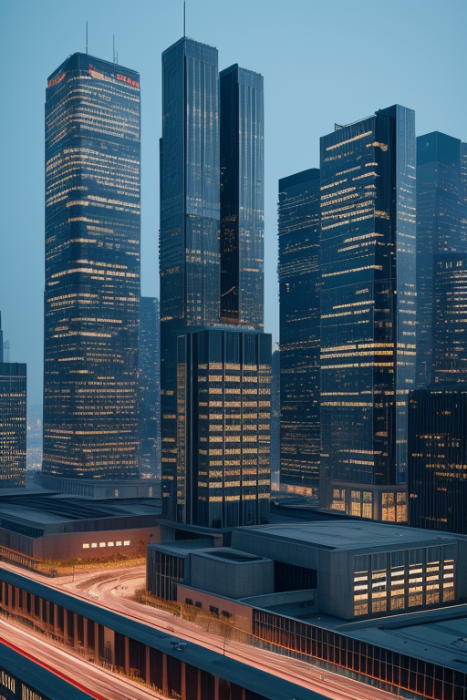 Futuristic city, , designed by Mies Van der Rohe, Brutalist Architecture