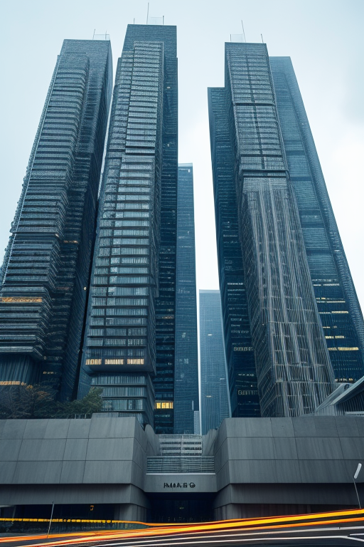 Futuristic city, , designed by Mies Van der Rohe, Brutalist Architecture, Post-Modern Architecture, Neofuturist Architecture