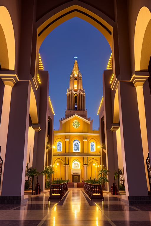 catedral de culiacan, Church, sunset