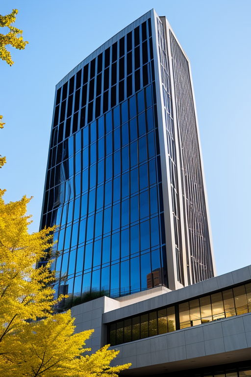 , Building, designed by Philip Johnson, Modern Architecture, afternoon, in New York,