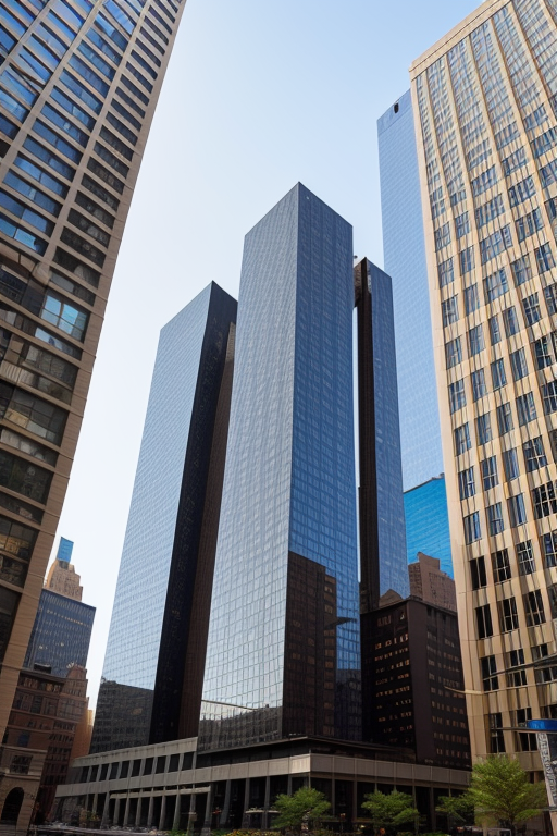 , Building, designed by Philip Johnson, Modern Architecture, afternoon, in New York,