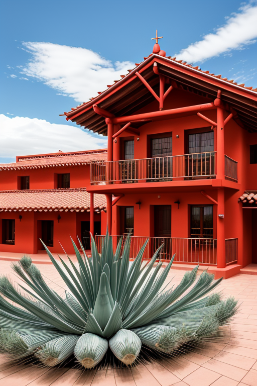 craneo pintado con agaves