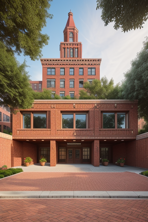 Brick building in LA