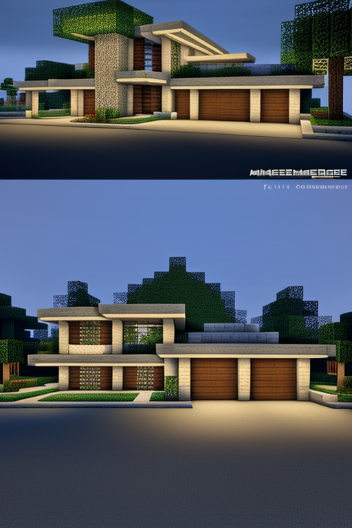 Create a Garage in minecraft in the biome of savannah, designed by Frank Lloyd Wright, Bauhaus Architecture, night time