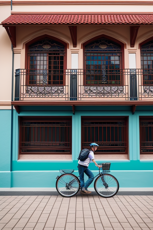 toreto picando una bicicleta
