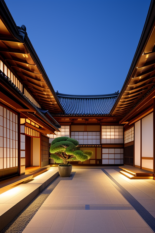 dubai villa, Japanese architecture