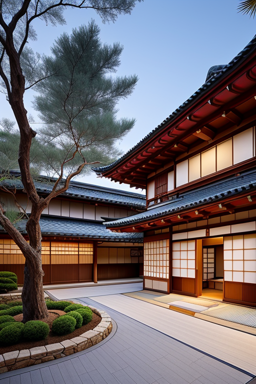 dubai villa, Japanese architecture
