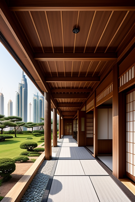 dubai villa, Japanese architecture