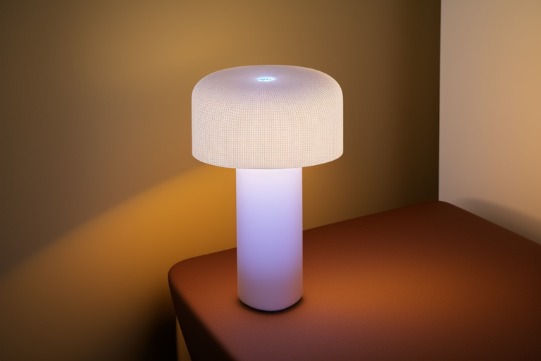 White bellhop lamp, 