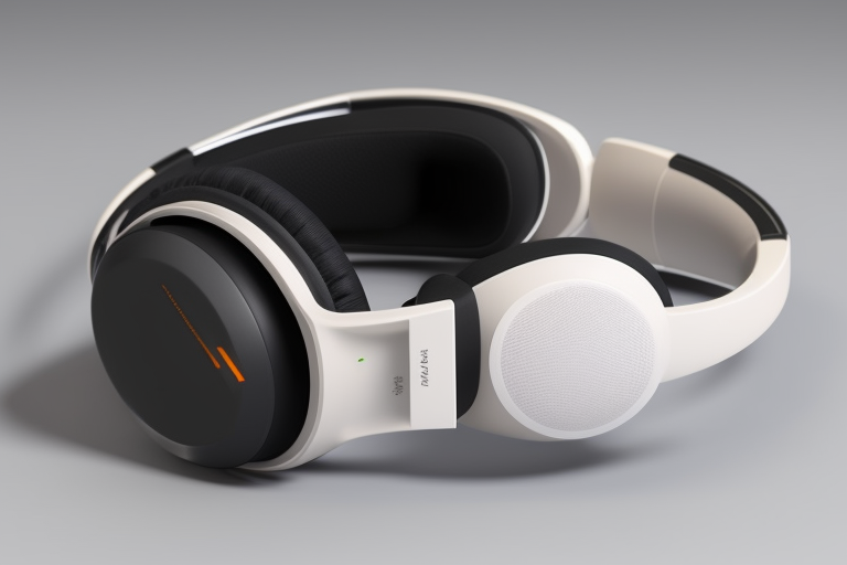 Headphones, White, Black
