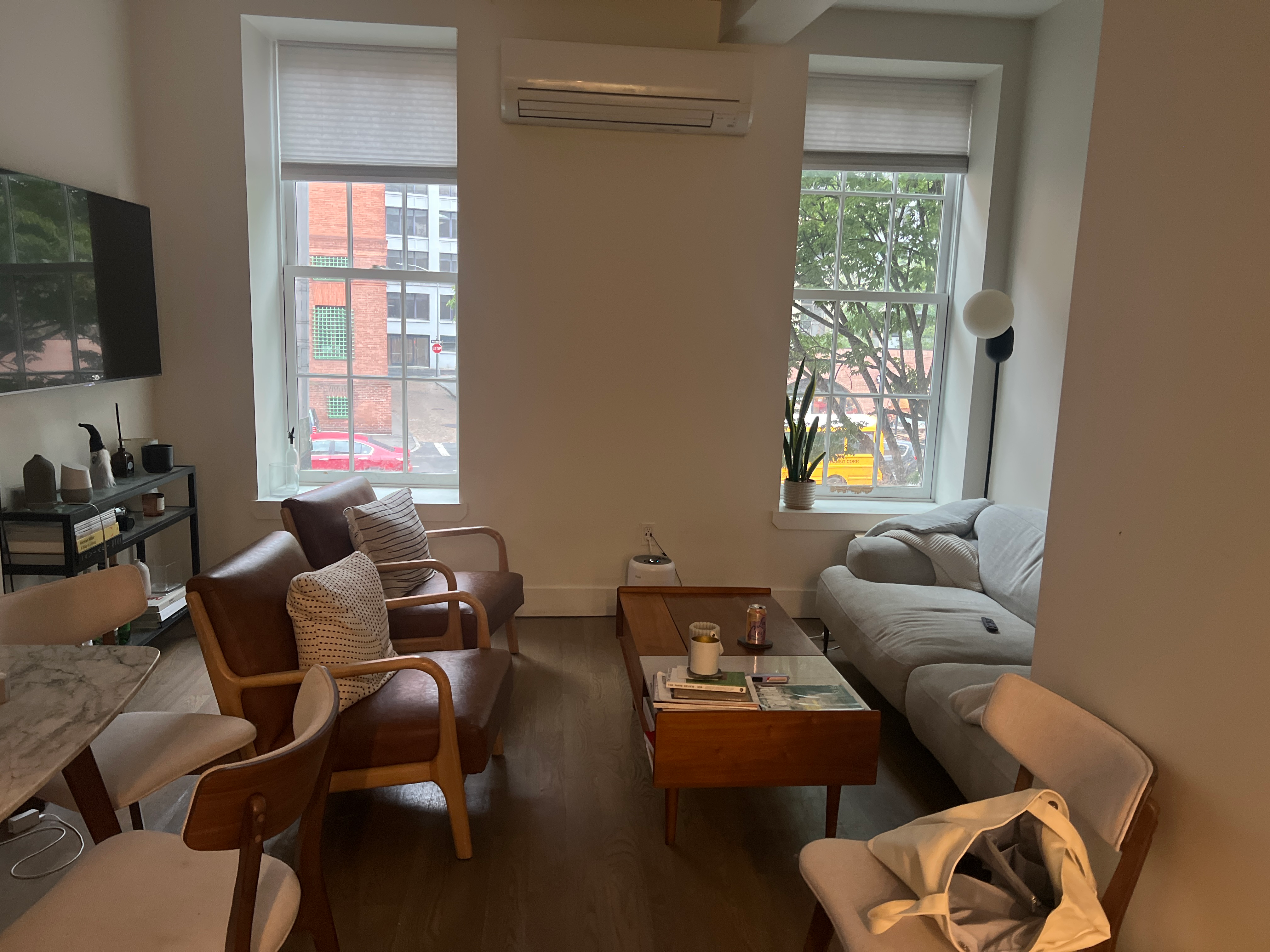 Living Room, Zen design, serene and tranquil, minimalistic and uncluttered, neutral colour palette, natural materials, bamboo and stone, low and comfortable seating, clean and straight lines, incorporation of natural elements, water and plants, a sense of balance and harmony