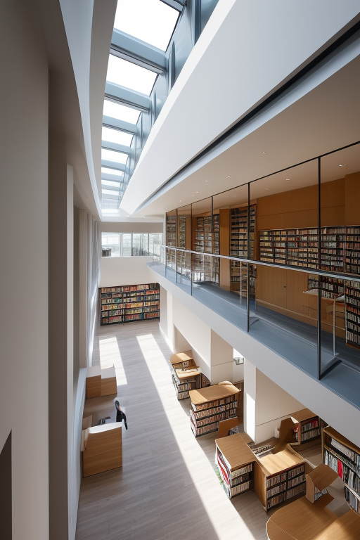 University, Hospital, designed by Rem Koolhas, Modern Architecture, in the afternoon, Library, designed by Louis Kahn