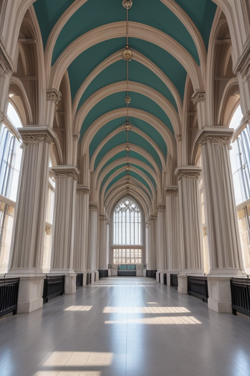 La idea de la inmortalidad del alma, University, Post-Modern Architecture, in the morning, in London