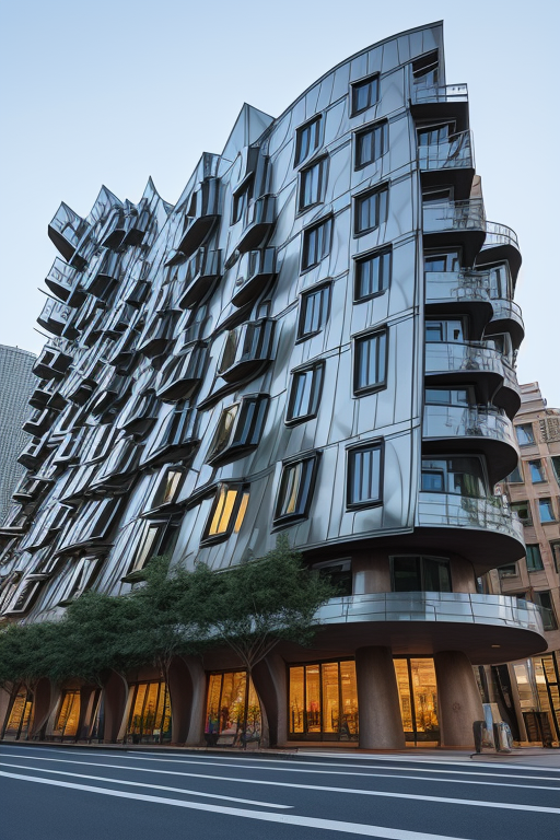 ADU in the style of frank gehry