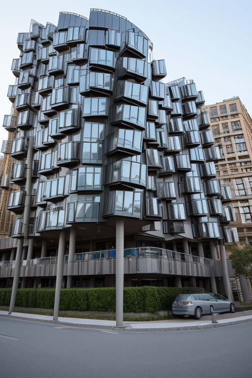 ADU in the style of frank gehry