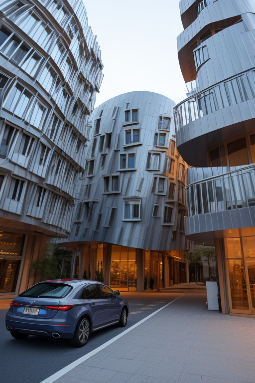 ADU in the style of frank gehry