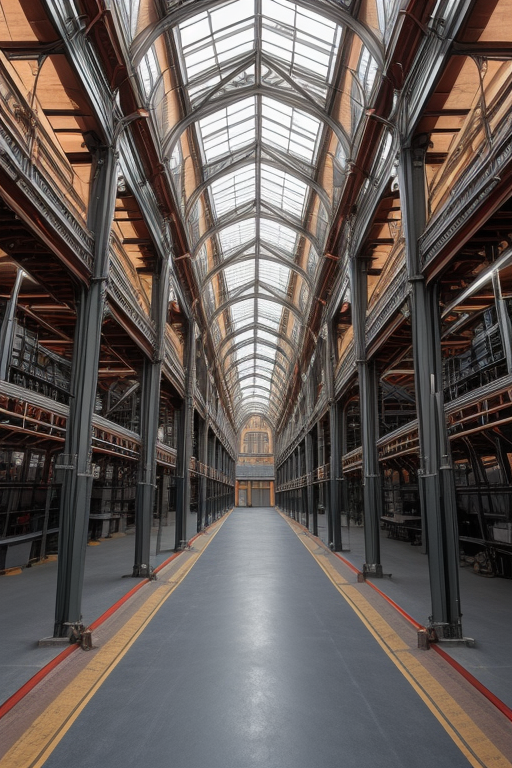 Traditional latin american and victorian architecture, Factory
