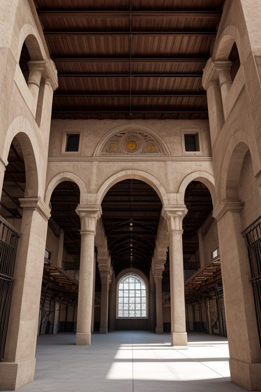 Traditional latin american and spanish revival architecture, Warehouse