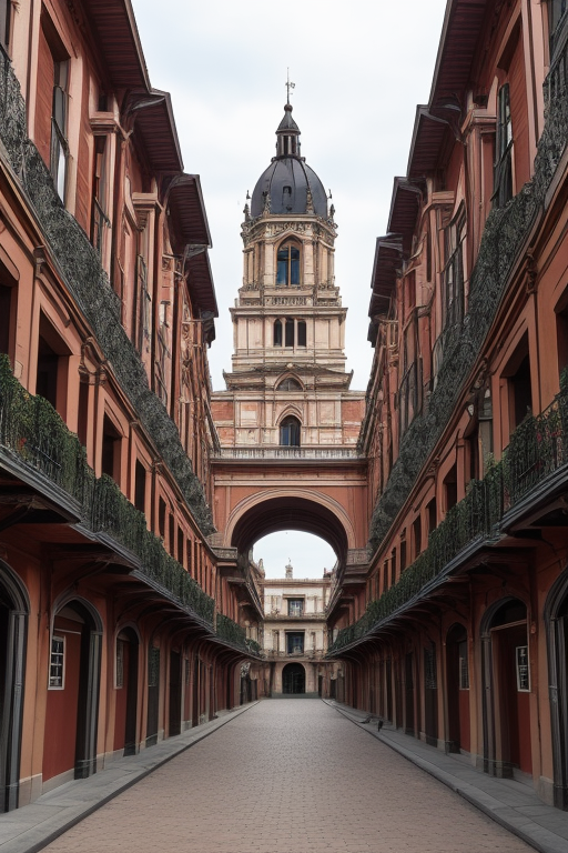 A combination of Traditional latin american and victorian architecture, Warehouse