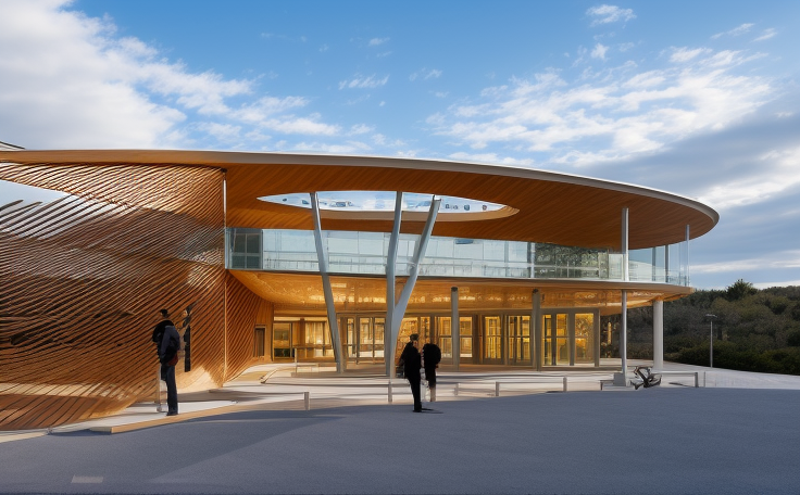 designed by Santiago Calatrava, in the afternoon, in the forest, Library , , Modern Architecture