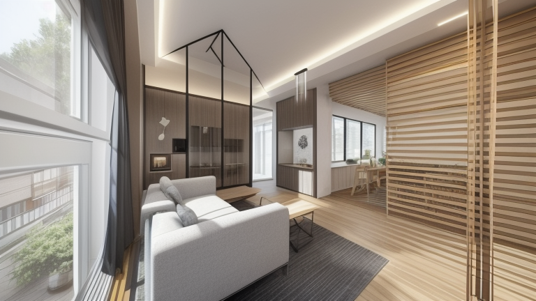Dining Room, Modern design, clean lines, geometric shapes, neutral colour panel, simplicity and functionality, use of glass, steel, concrete