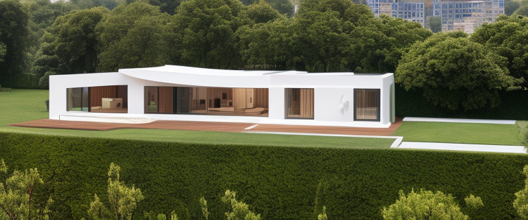 Villa, designed by Solano Benitez, , Constructivism Architecture, in the afternoon, in London