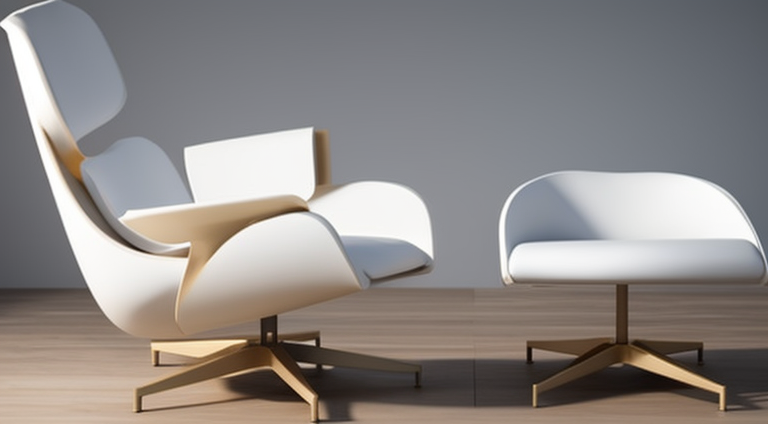 Inflatable white chair