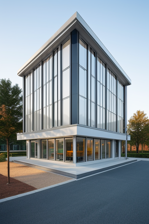 White lego brick, Office, designed by Alvar Aalto