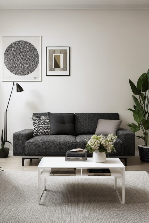 Living Room, Contemporary design, clean lines, minimalist aesthetic, functionality, open uncluttered spaces, neutral colour palette, Eclectic design, bold and contrasting colours, diverse patterns and textures, unconventional furniture arrangements, personal and curated collections, creative and expressive atmosphere