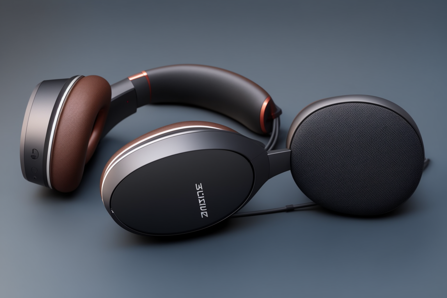 Headphones, Black with a "S"