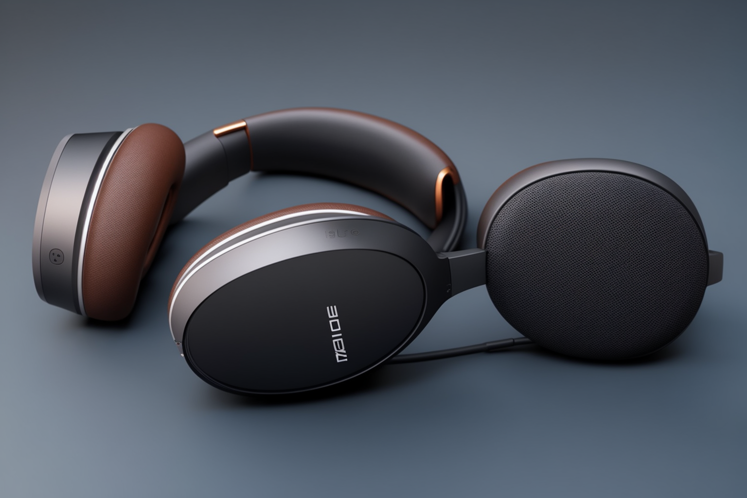 Headphones, Black with a "S"