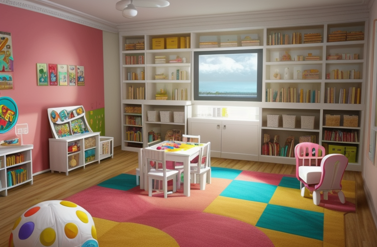 sala de juegos para niños, Living Room